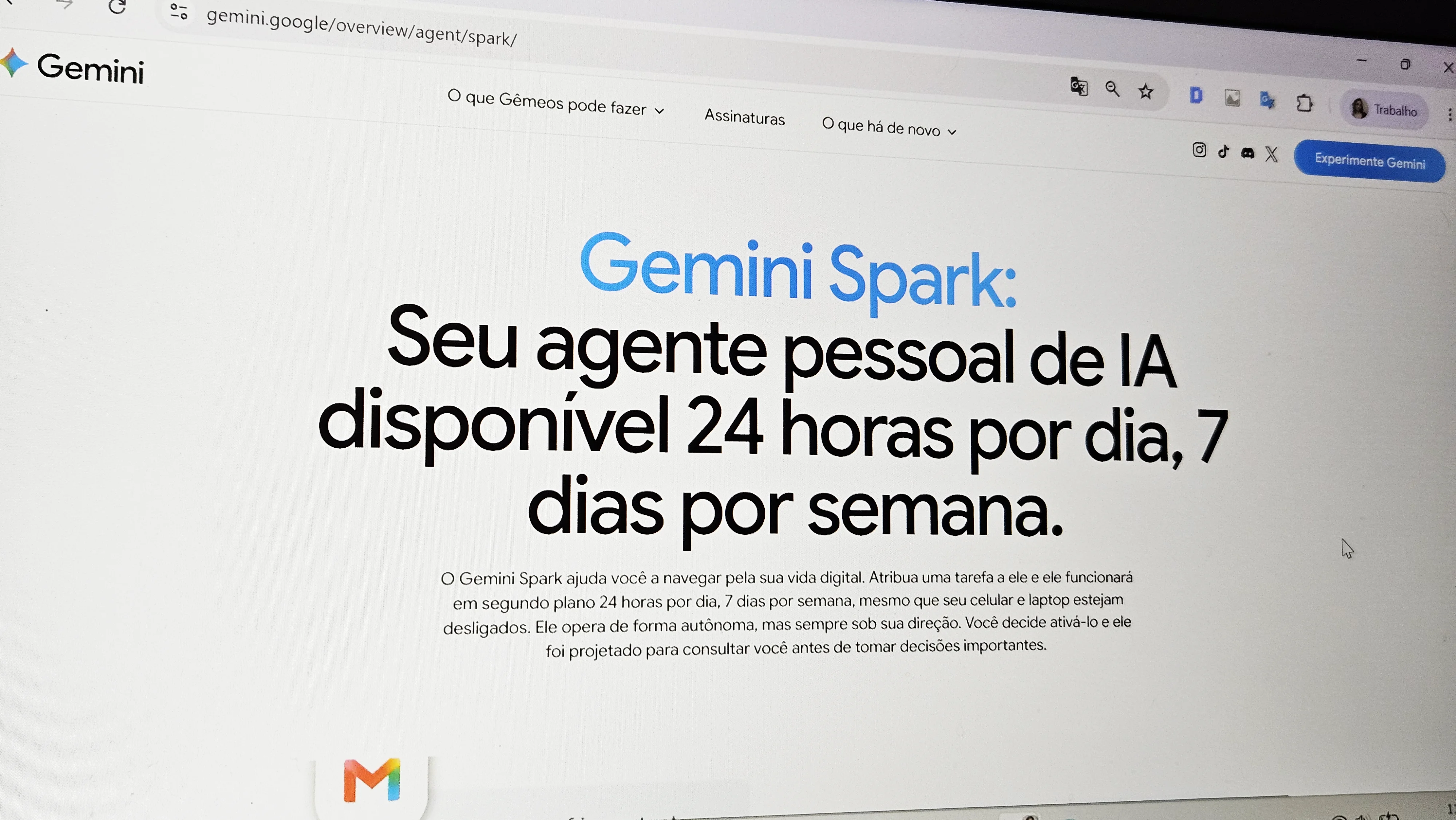 Imagem do artigo: Gemini Spark ganha integração no Chrome para navegar sozinho por aí