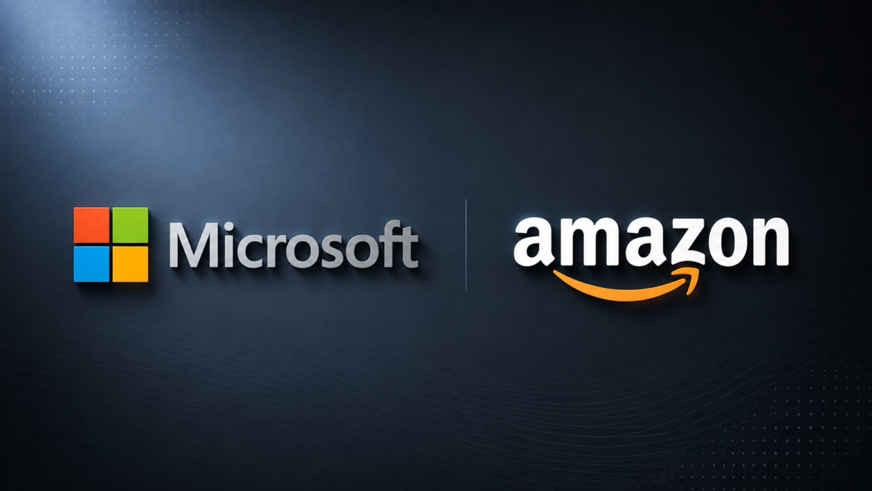 Imagem de capa do artigo: Amazon supera US$ 3 trilhões e Microsoft dispara enquanto Wall Street deixa de lado os temores de gastos com IA, por enquanto