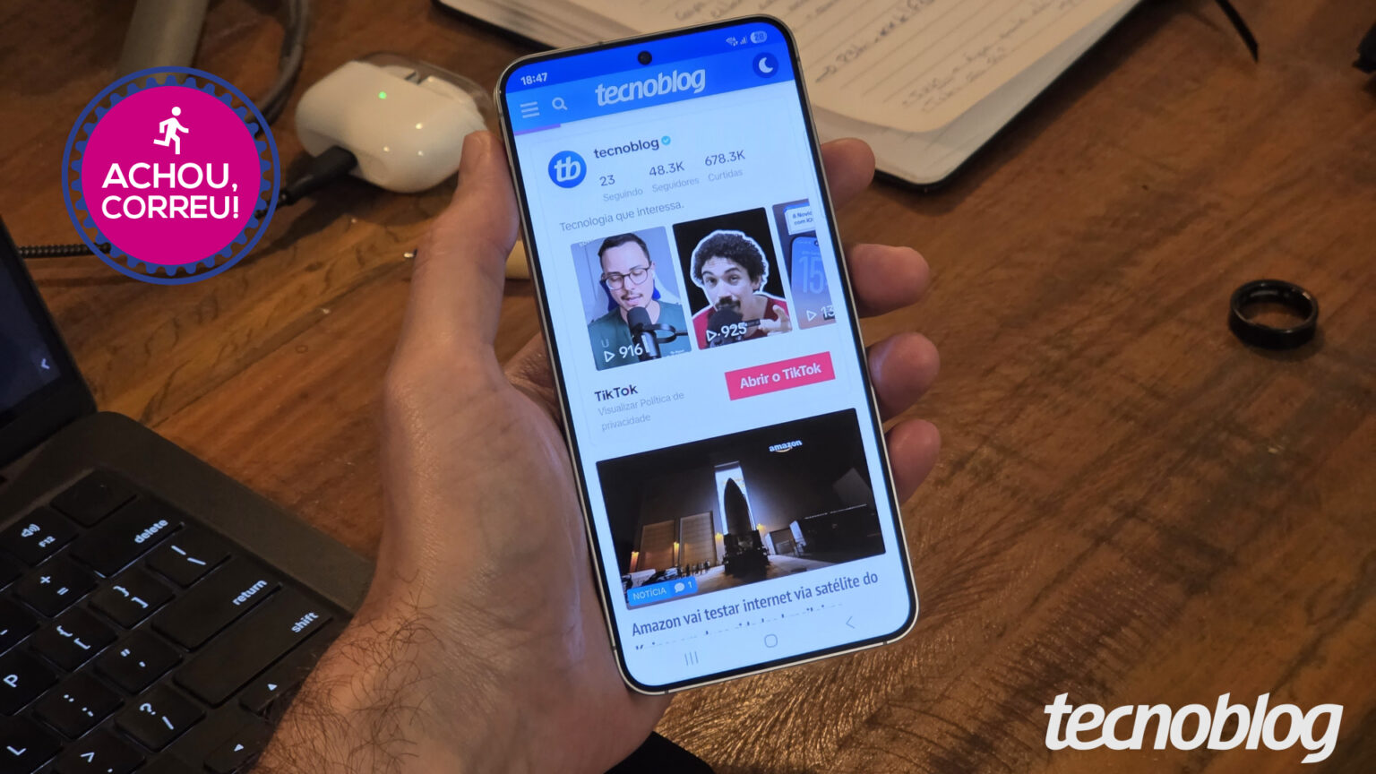 Imagem de capa do artigo: Galaxy S25 Plus (256 GB) custa menos da metade do preço no Magalu