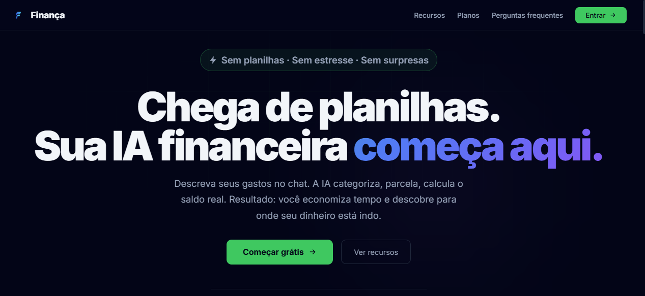 Finança — IA Financeira Pessoal